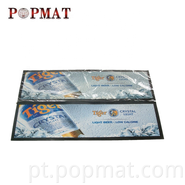 Cool Premium Rubber Beer Bar tapetes com barra de mesa de tamanho personalizado corredor